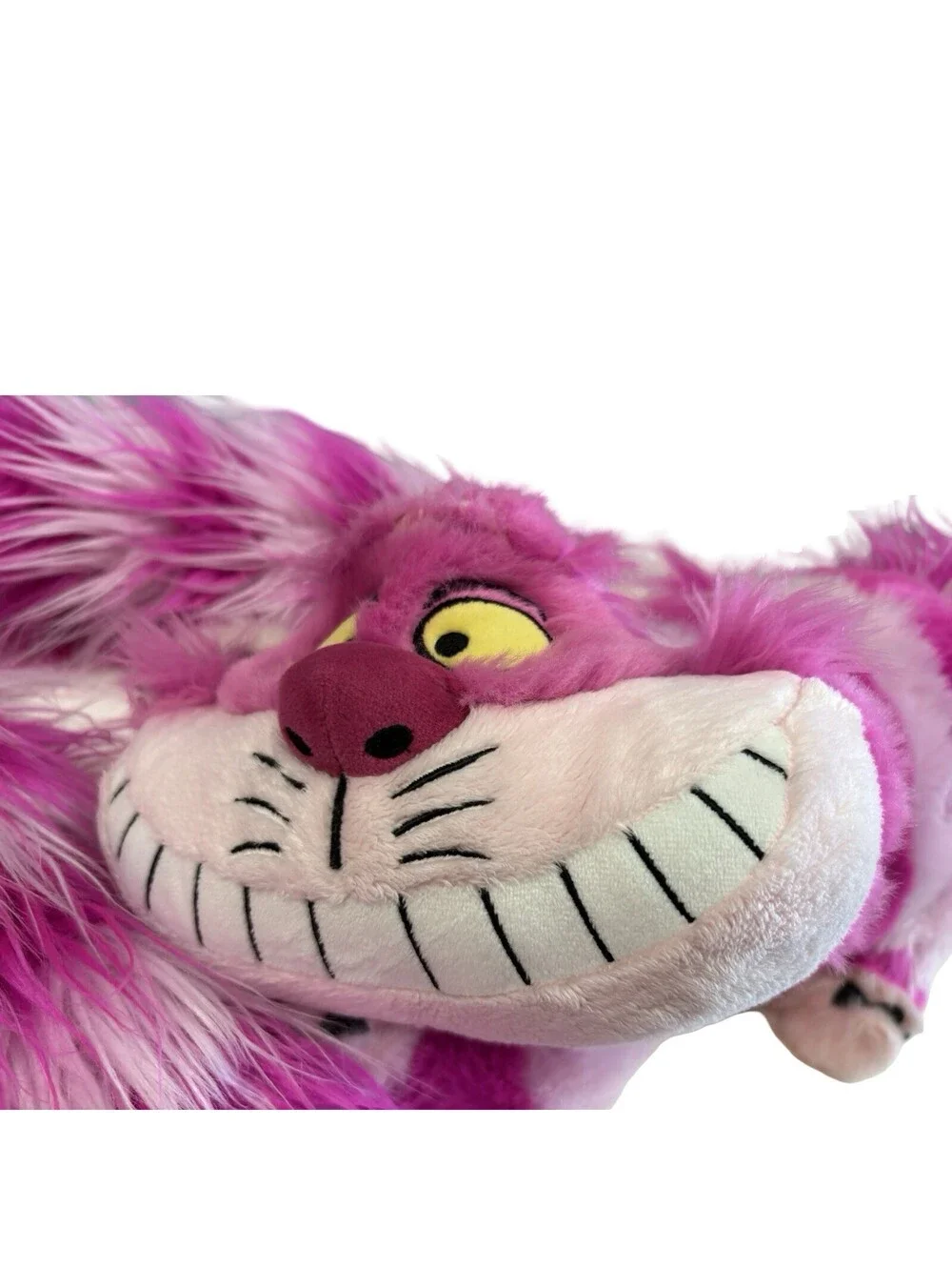 DISNEY PARKS Pink Purple Long Tail Cheshire Cat Plush with Tag Alice Wonderland